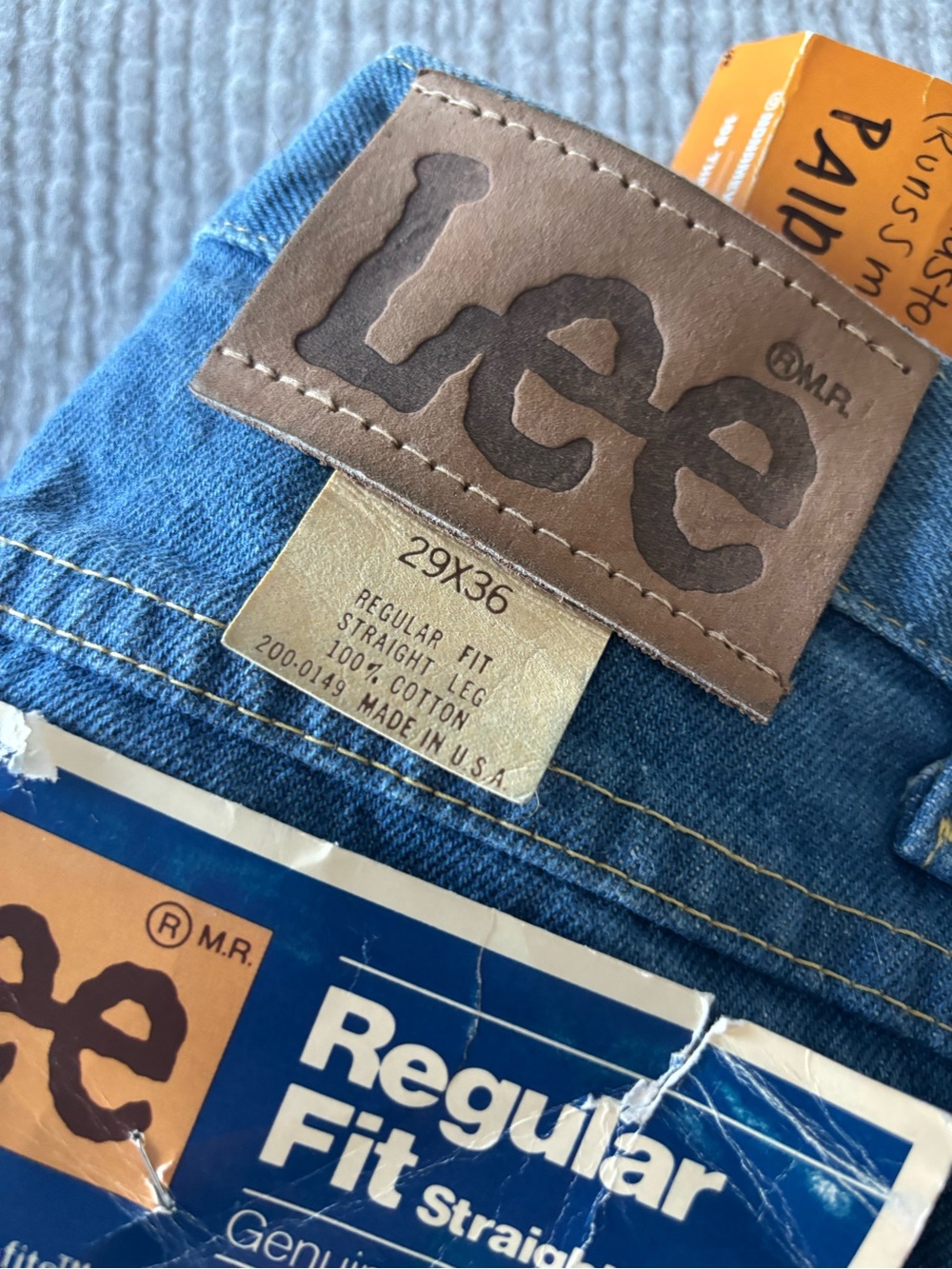 Lee Classic Straight Leg Jeans in Medium Blue Denim